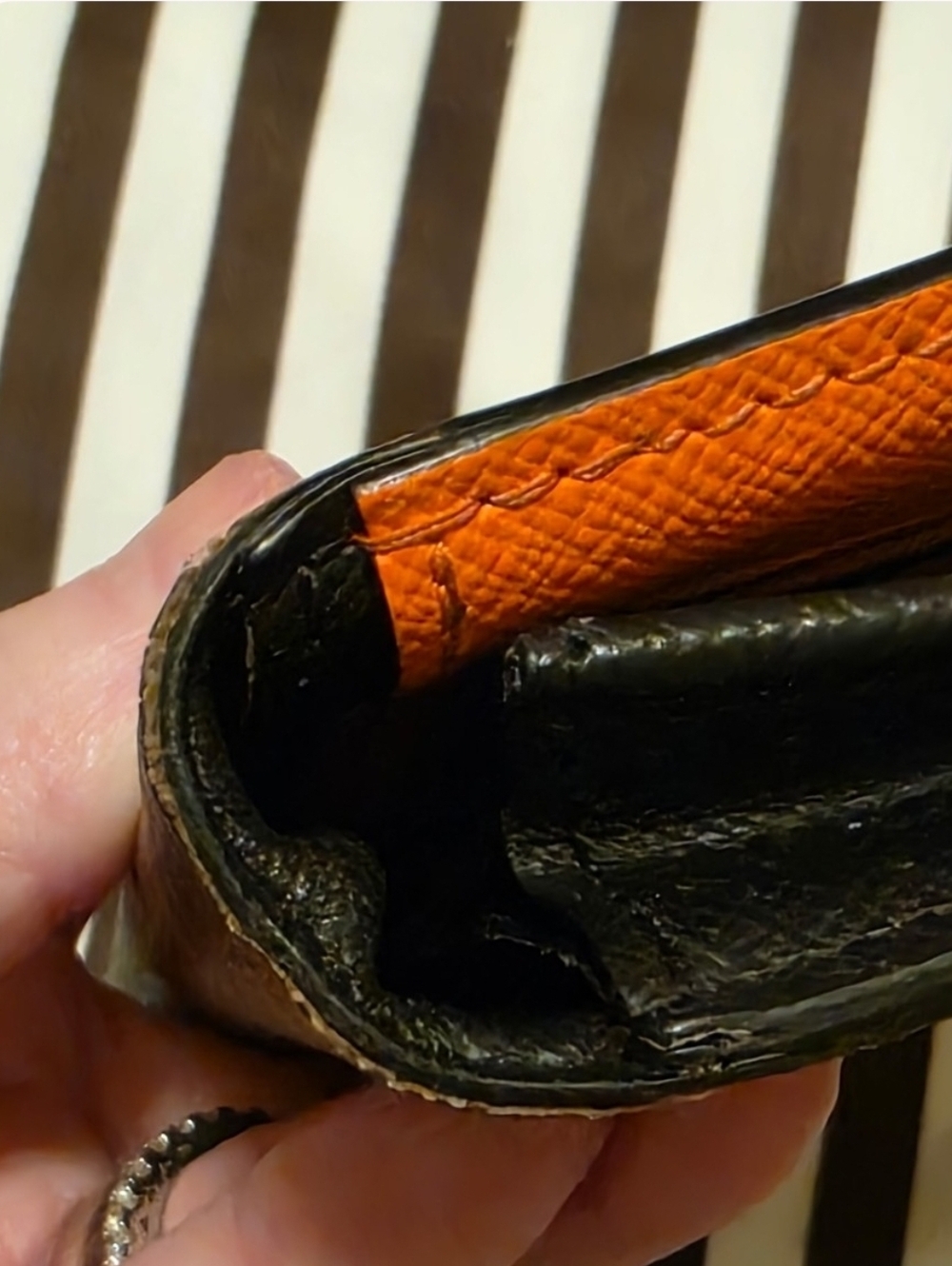 Louis Vuitton long wallet is the Monogram Portefeuille Brazza NM/ REHAB WALLET - Picture 5 of 5